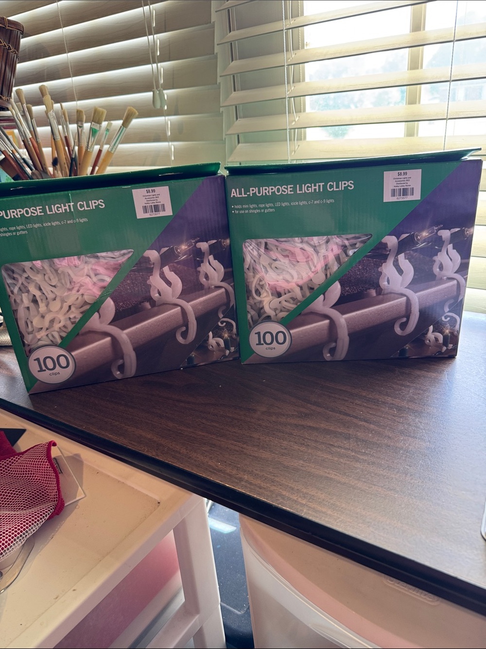 All-Purpose Light Clips - white (100 ct)